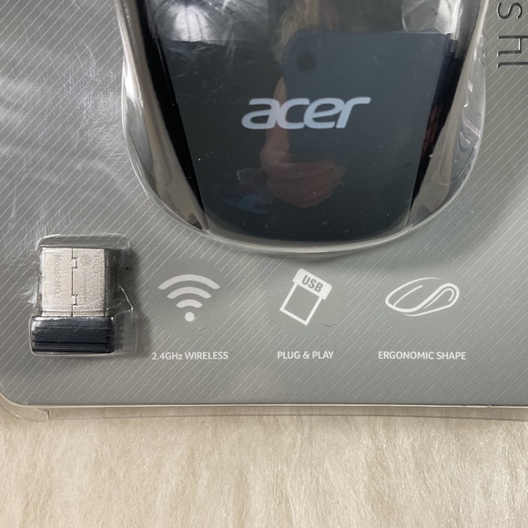 NWT Acer Wireless Optical Mouse/Works With Chromebook - Picture 3 of 10